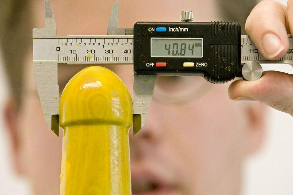 měření objemu penisu před zvětšením